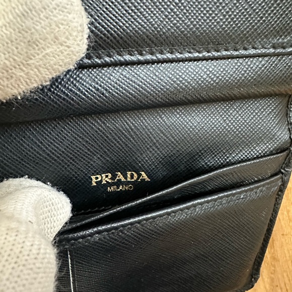 PRADA Saffiano Compact Wallet - Picture 10 of 14